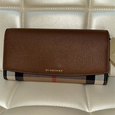 Burberry Henley Check & Leather Wallet